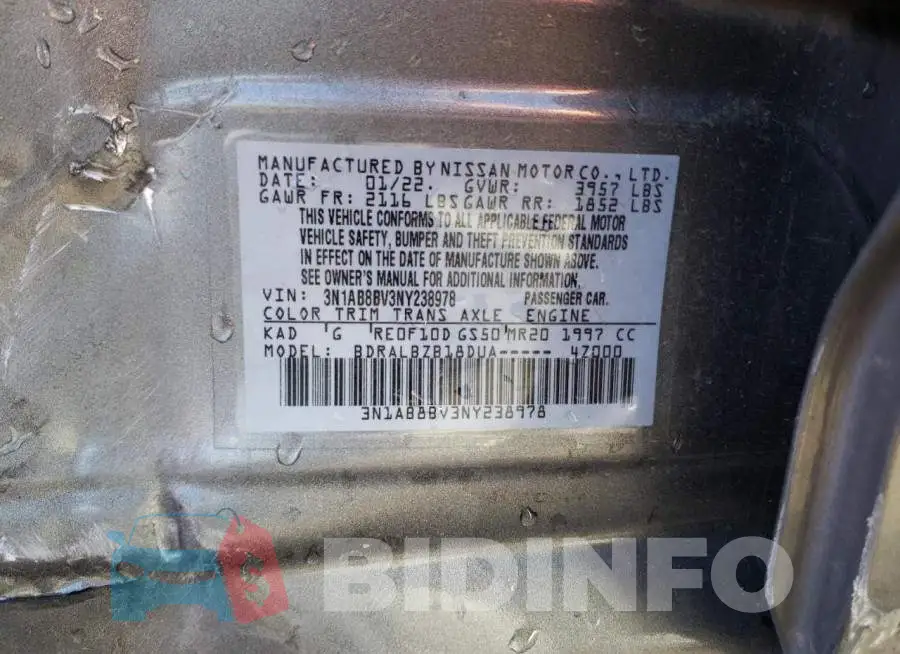 3N1AB8BV3NY238978 Photo# 13