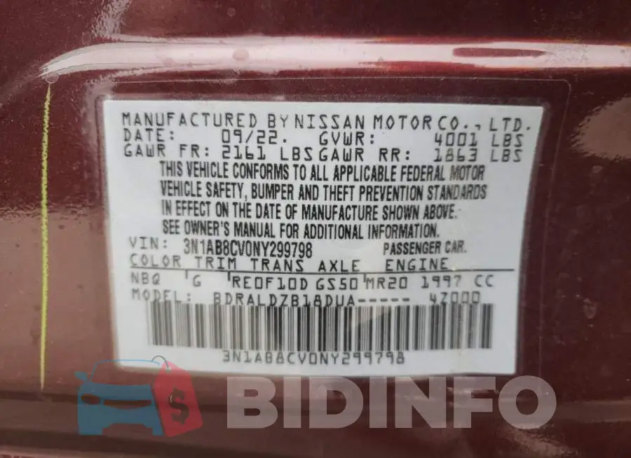 3N1AB8CV0NY299798 Photo# 12