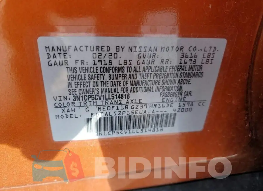 3N1CP5CV1LL514818 Photo# 14