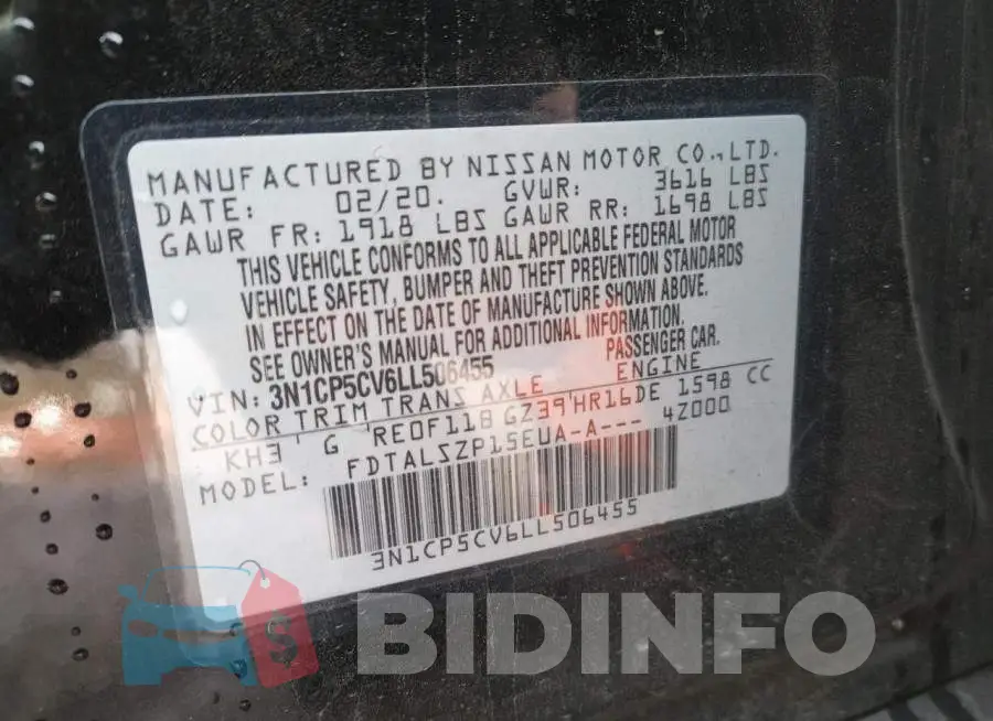 3N1CP5CV6LL506455 Photo# 12