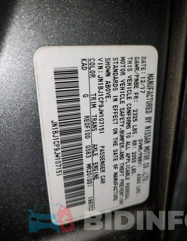 JN1BJ1CP9JW107151 Photo# 13