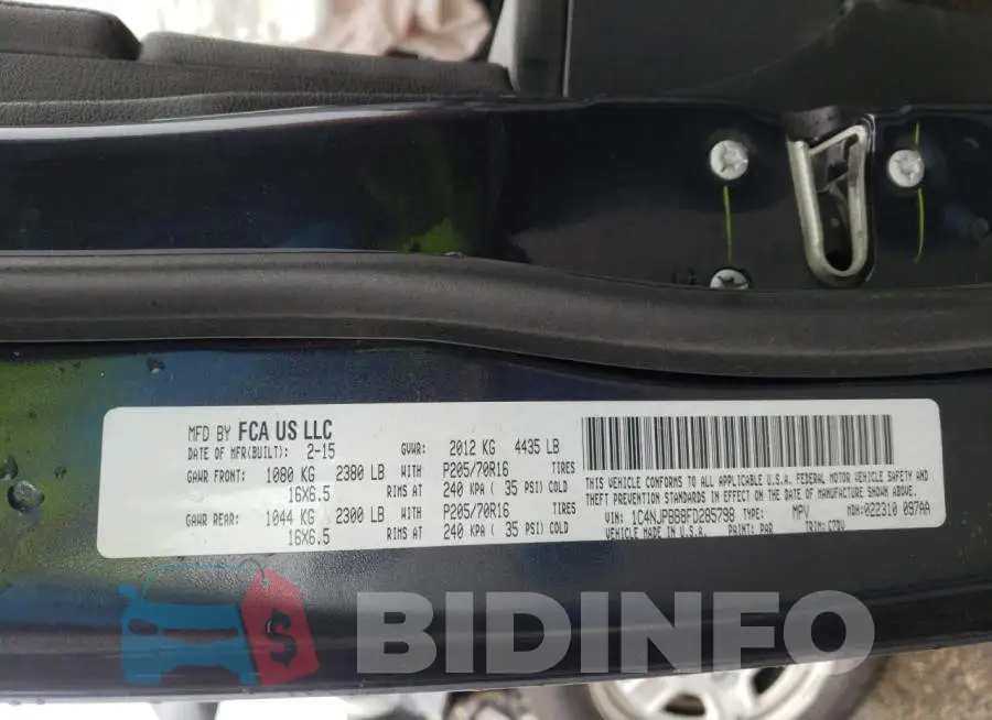 1C4NJPBB8FD285798 Photo# 14