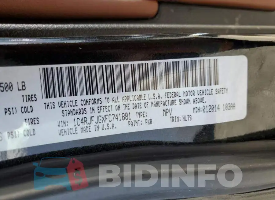 1C4RJFJGXFC741881 Photo# 13