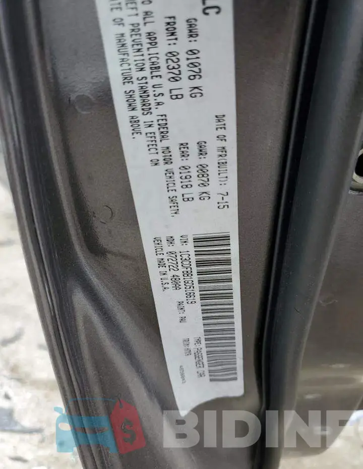 1C3CDFBB1GD516619 Photo# 12