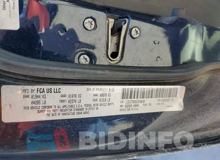1C3CDFBB3GD538038 Photo# 12