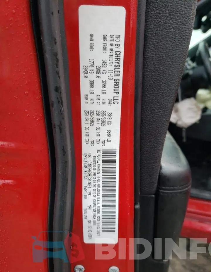 1C4RDHAG8EC344624 Photo# 13