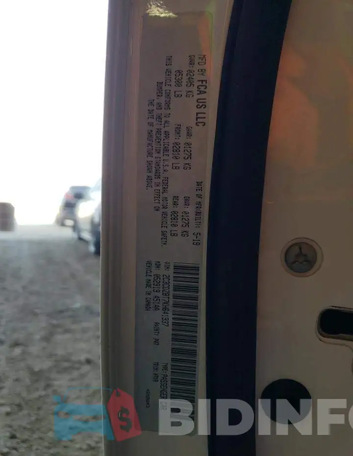 2C3CDZBT7KH641937 Photo# 13