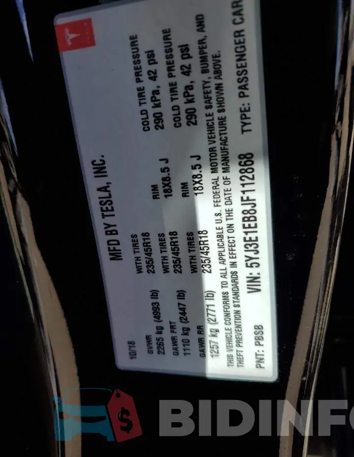 5YJ3E1EB8JF112868 Photo# 12