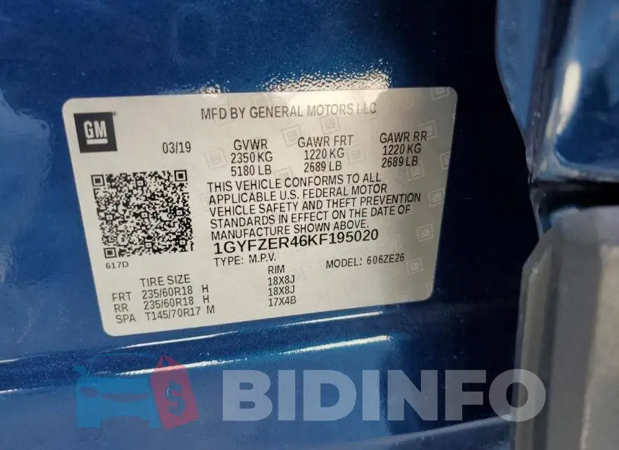 1GYFZER46KF195020 Photo# 12