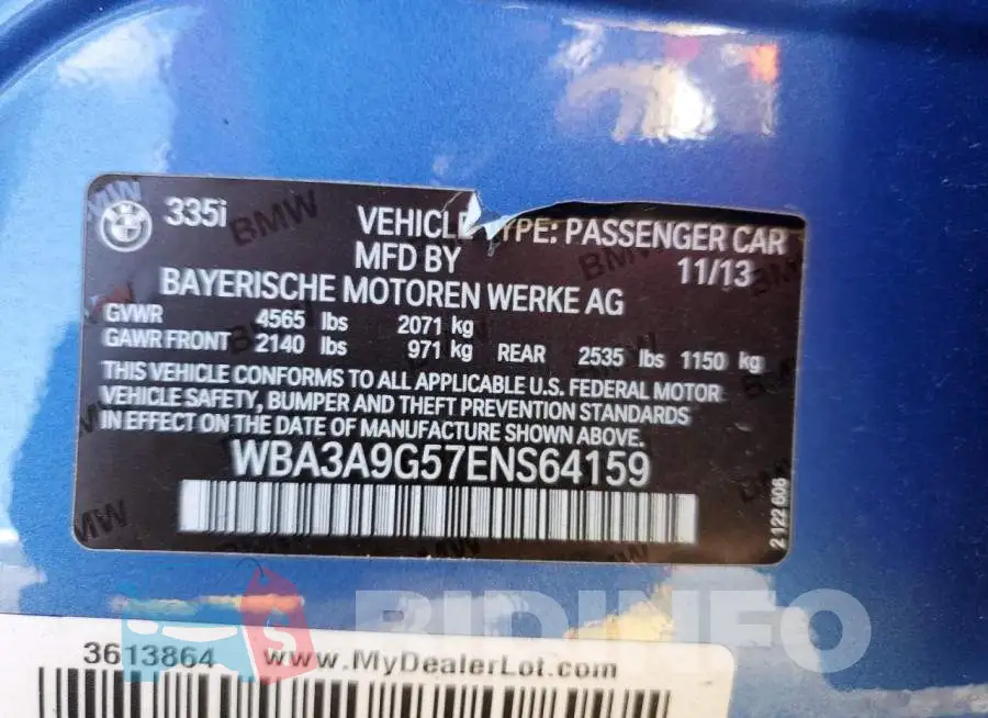 WBA3A9G57ENS64159 Photo# 12