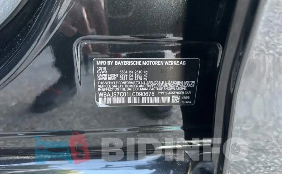 WBAJS7C01LCD90676 Photo# 10