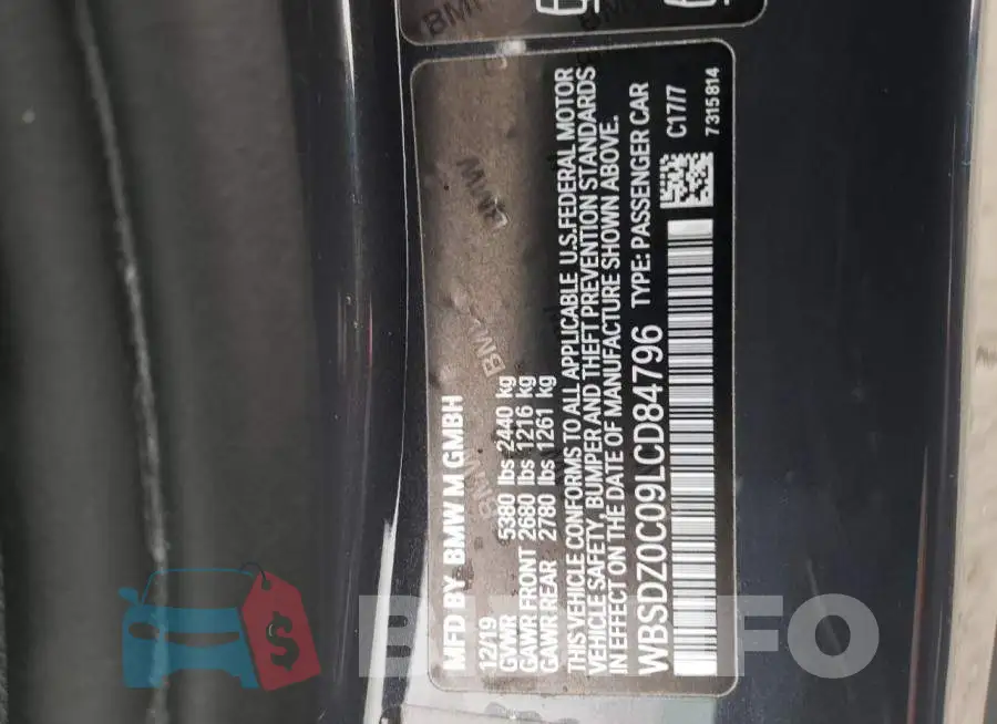 WBSDZ0C09LCD84796 Photo# 12