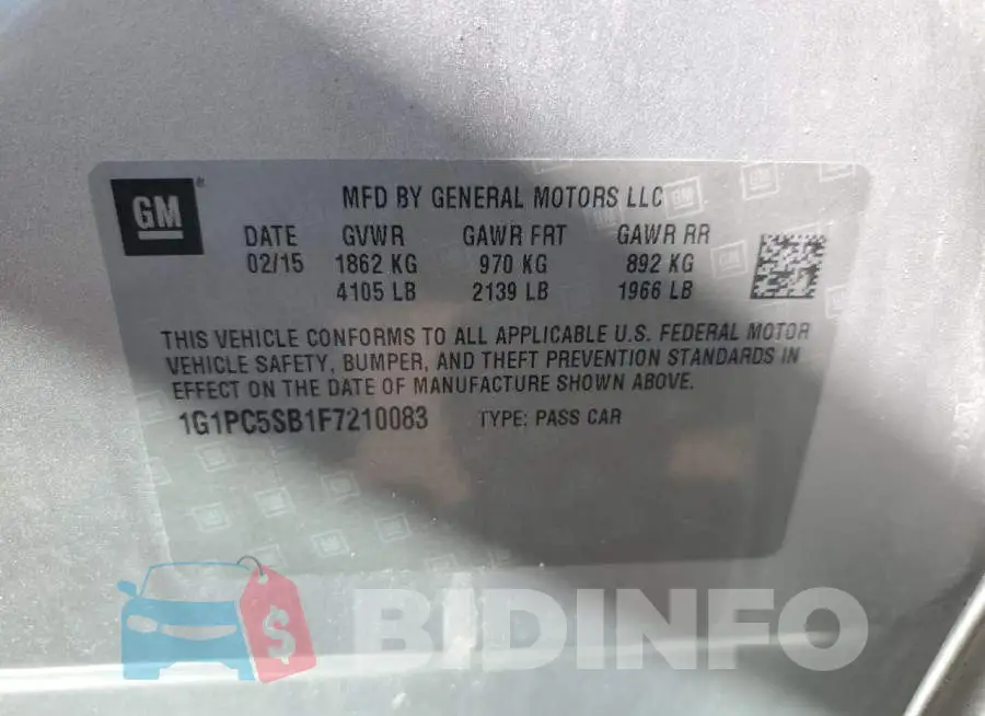 1G1PC5SB1F7210083 Photo# 12