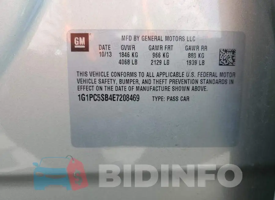 1G1PC5SB4E7208469 Photo# 12