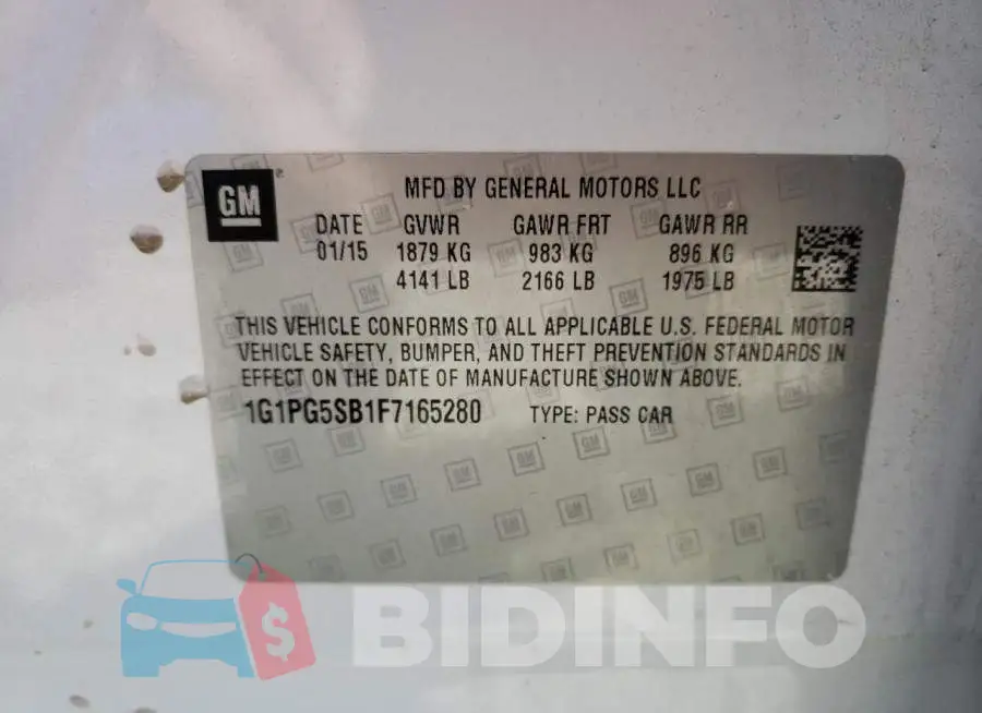1G1PG5SB1F7165280 Photo# 12