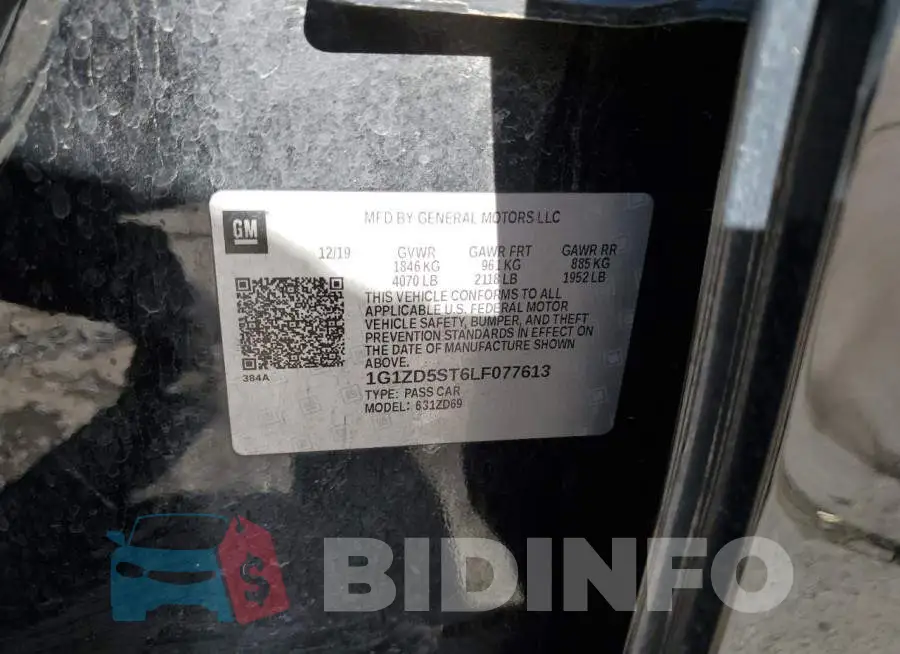 1G1ZD5ST6LF077613 Photo# 13