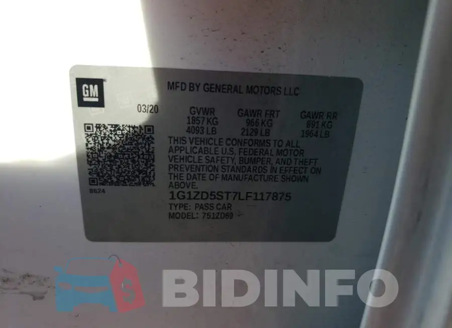 1G1ZD5ST7LF117875 Photo# 12
