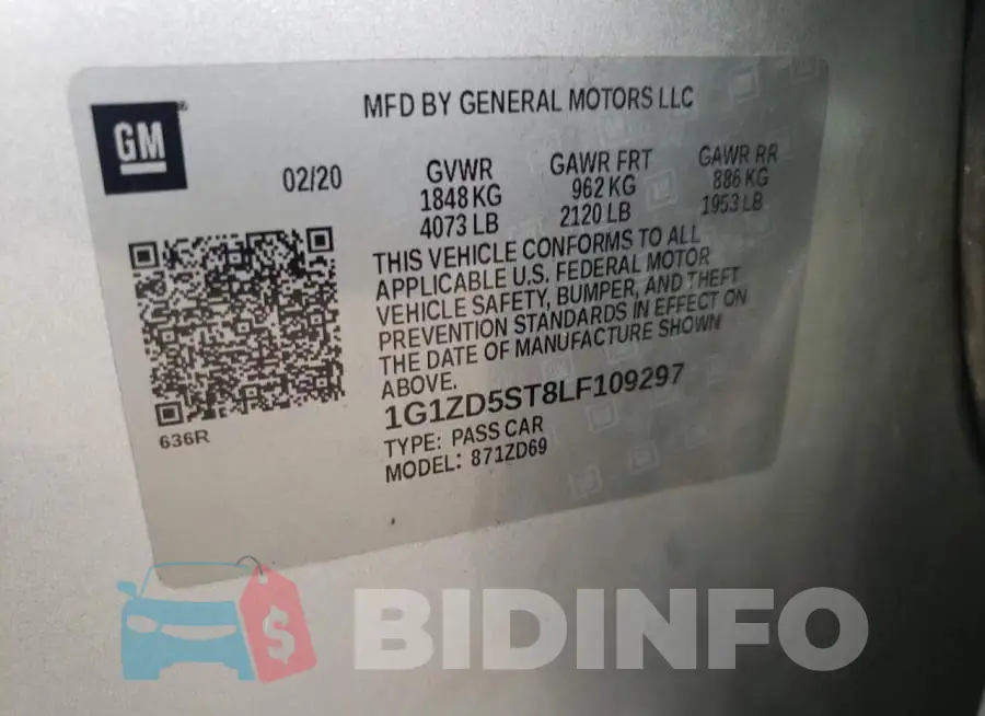 1G1ZD5ST8LF109297 Photo# 12