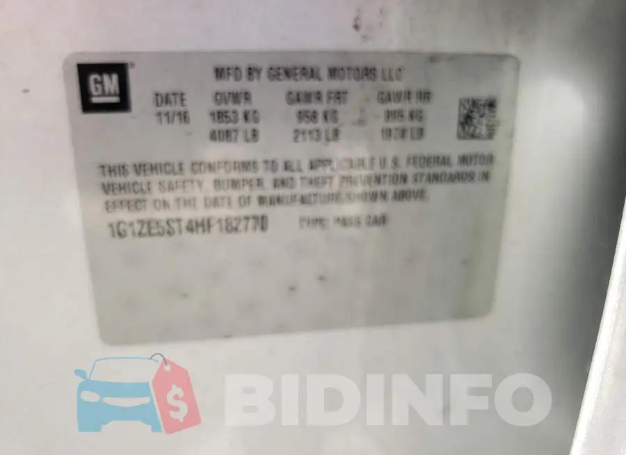 1G1ZE5ST4HF182770 Photo# 13
