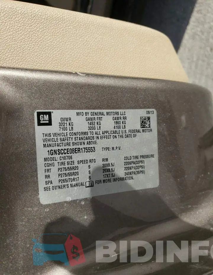 1GNSCCE08ER175553 Photo# 10