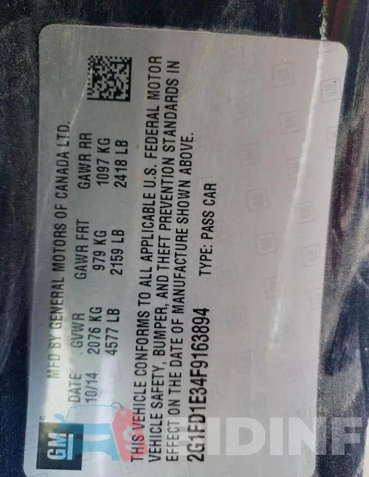 2G1FD1E34F9163894 Photo# 13