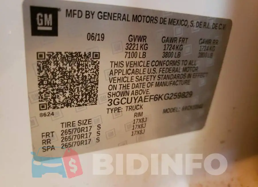 3GCUYAEF6KG259829 Photo# 12