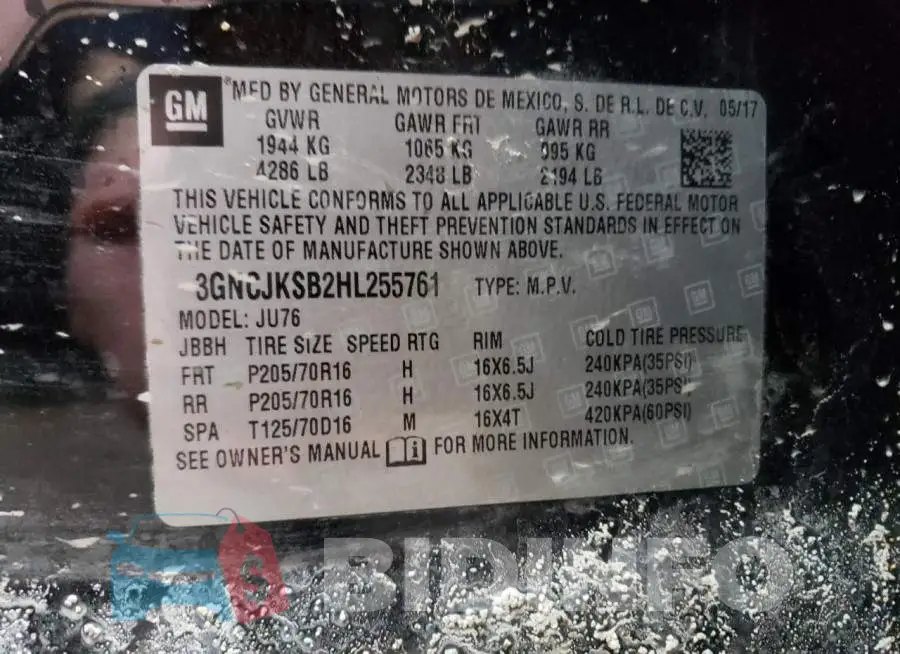 3GNCJKSB2HL255761 Photo# 13