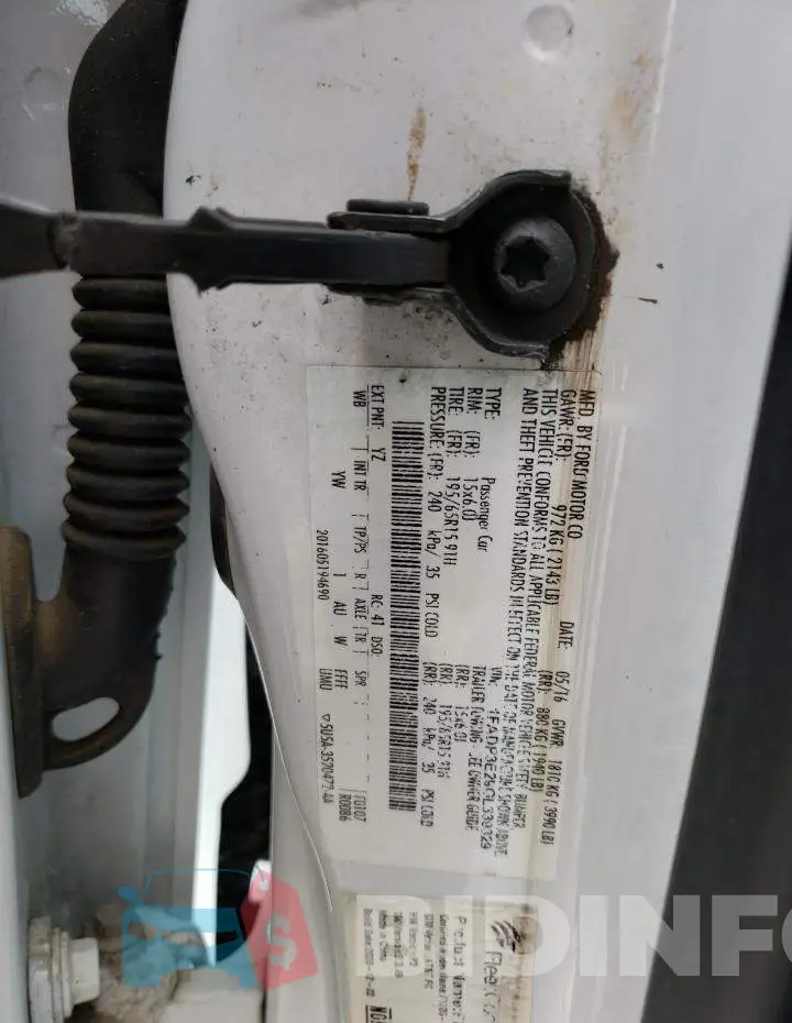 1FADP3E29GL339329 Photo# 12