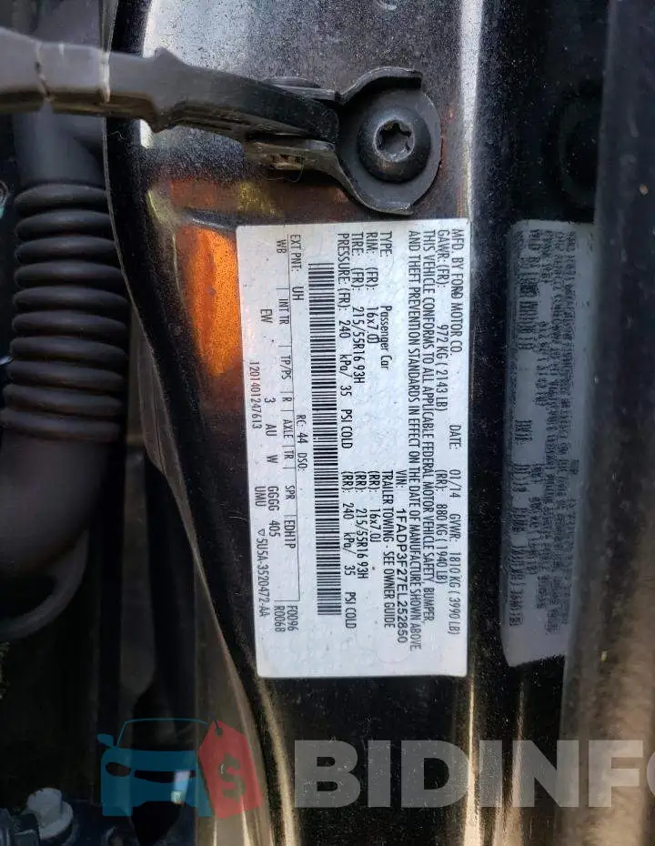1FADP3F27EL252850 Photo# 12