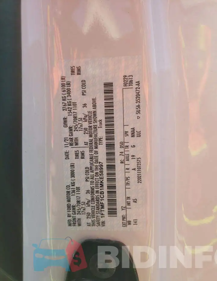 1FTMF1CB1MKE58997 Photo# 12