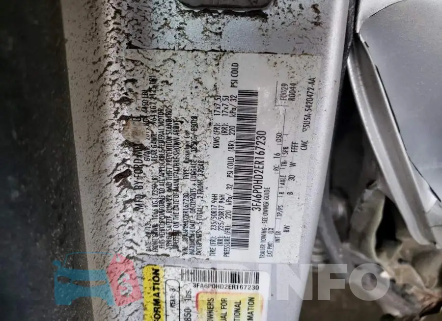 3FA6P0HD2ER167230 Photo# 12