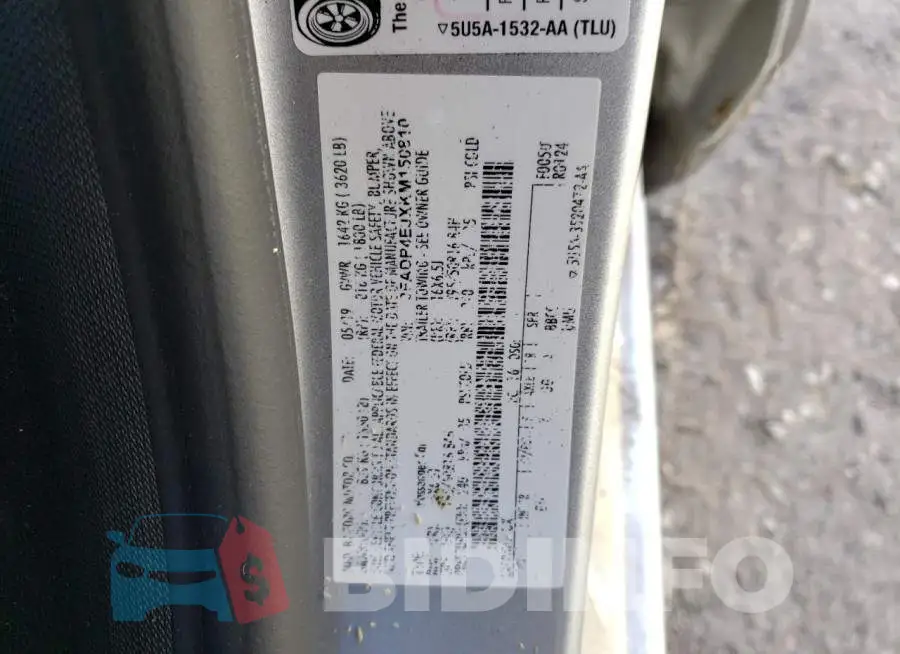 3FADP4EJXKM150810 Photo# 12