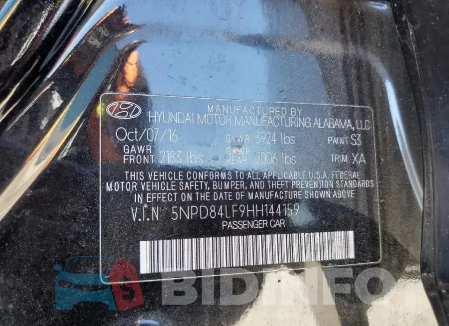 5NPD84LF9HH144159 Photo# 13