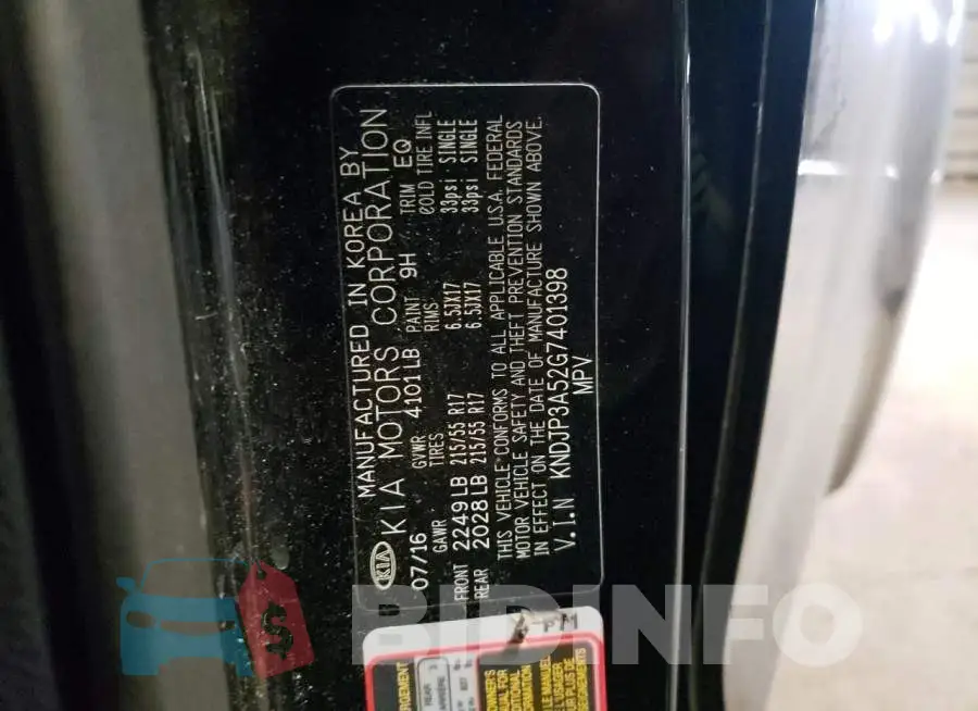 KNDJP3A52G7401398 Photo# 12