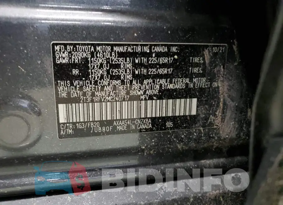 2T3F1RFV2MC240717 Photo# 13