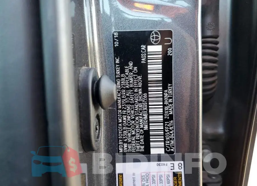 NMTKHMBX3KR075566 Photo# 12