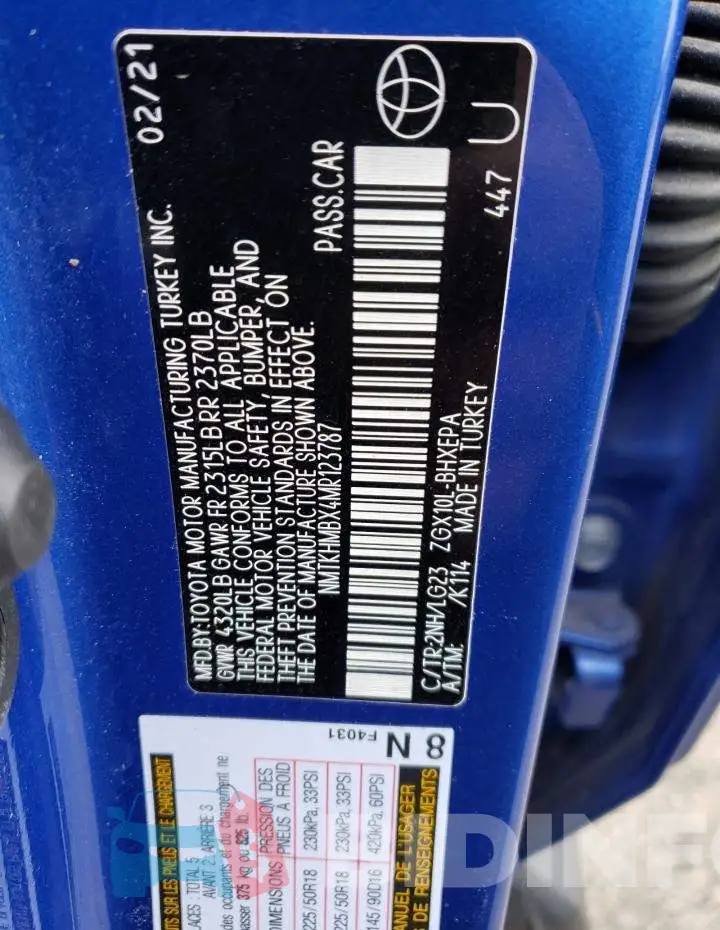 NMTKHMBX4MR123787 Photo# 12