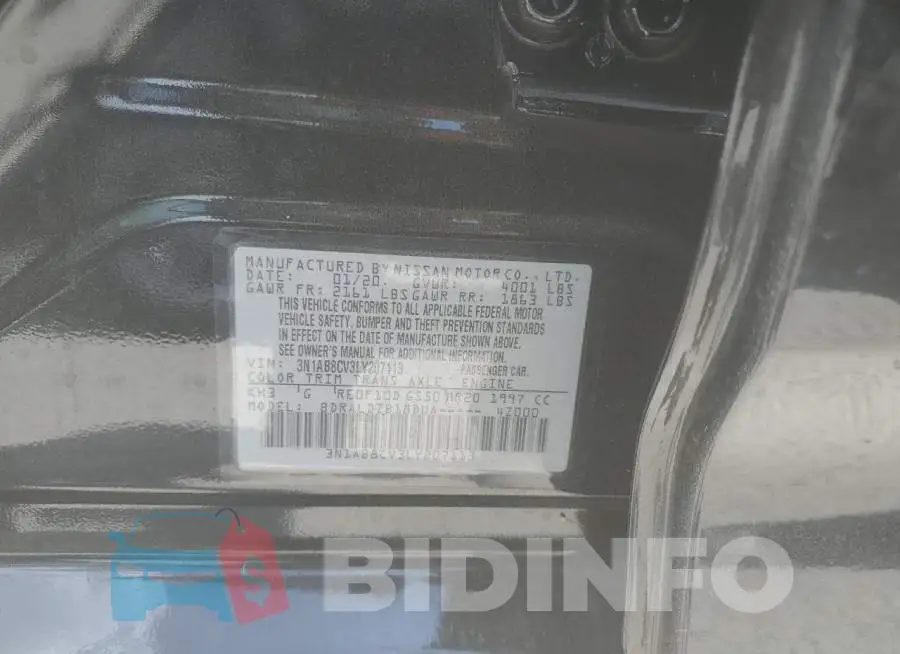 3N1AB8CV3LY207113 Photo# 13