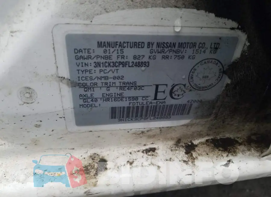 3N1CK3CP9FL248893 Photo# 12