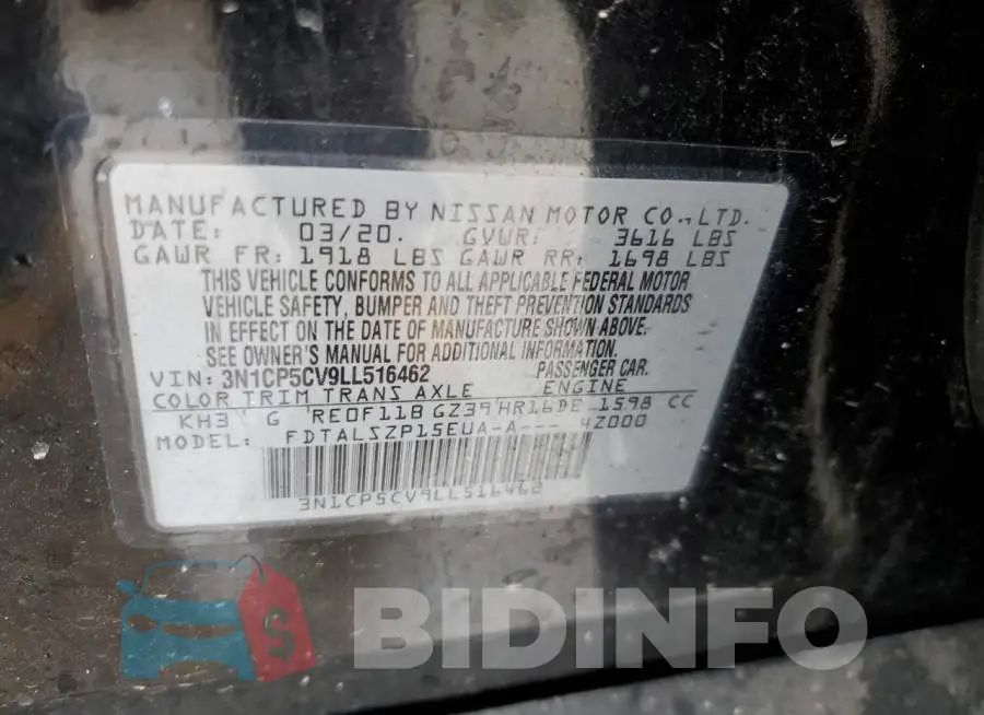 3N1CP5CV9LL516462 Photo# 12