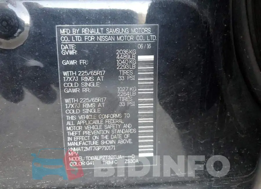 KNMAT2MT7GP710171 Photo# 12