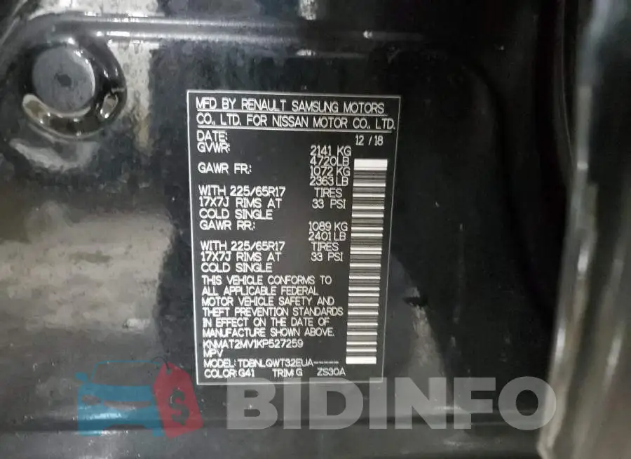 KNMAT2MV1KP527259 Photo# 14