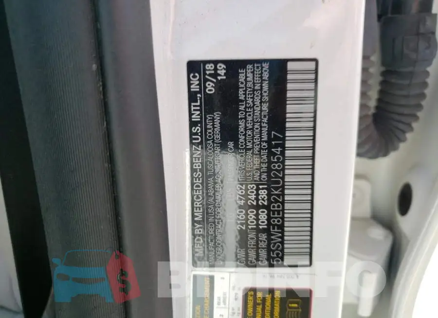 55SWF8EB2KU285417 Photo# 13
