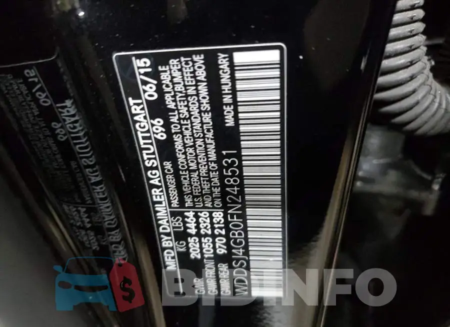 WDDSJ4GB0FN248531 Photo# 12