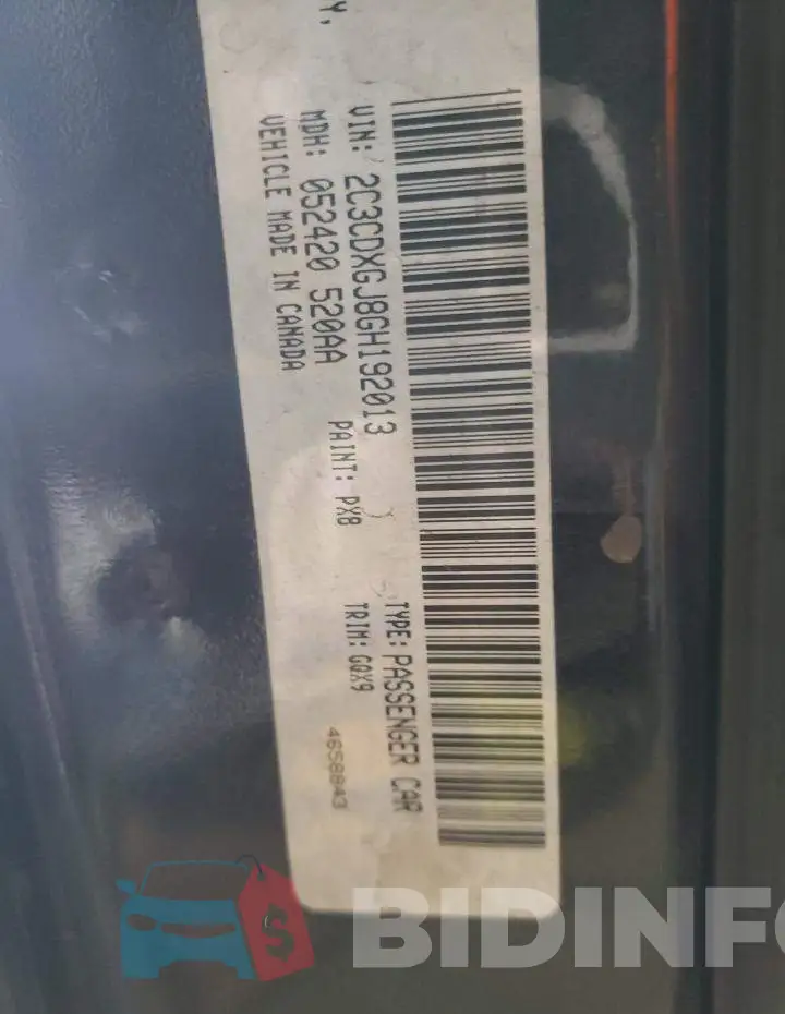 2C3CDXGJ8GH192013 Photo# 12