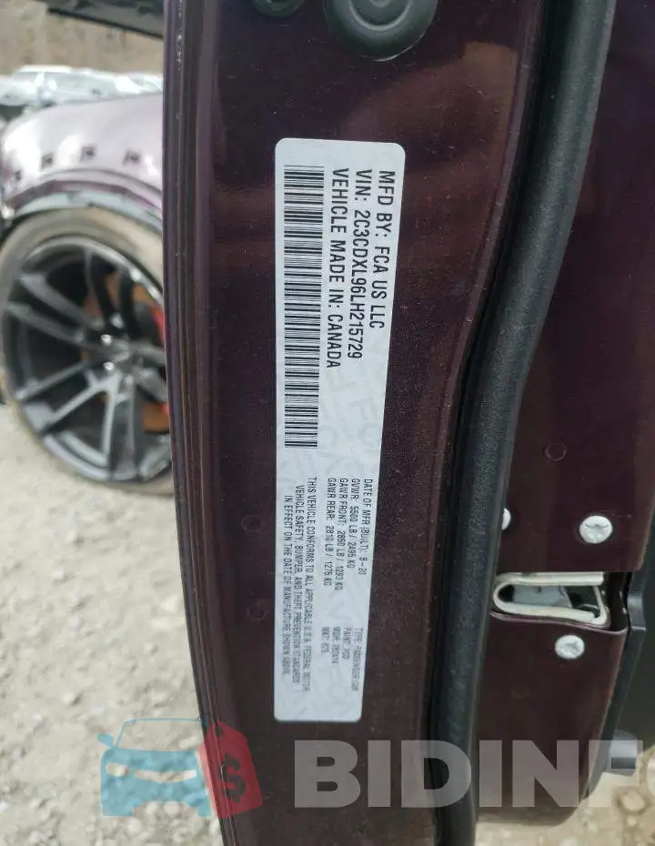 2C3CDXL96LH215729 Photo# 12