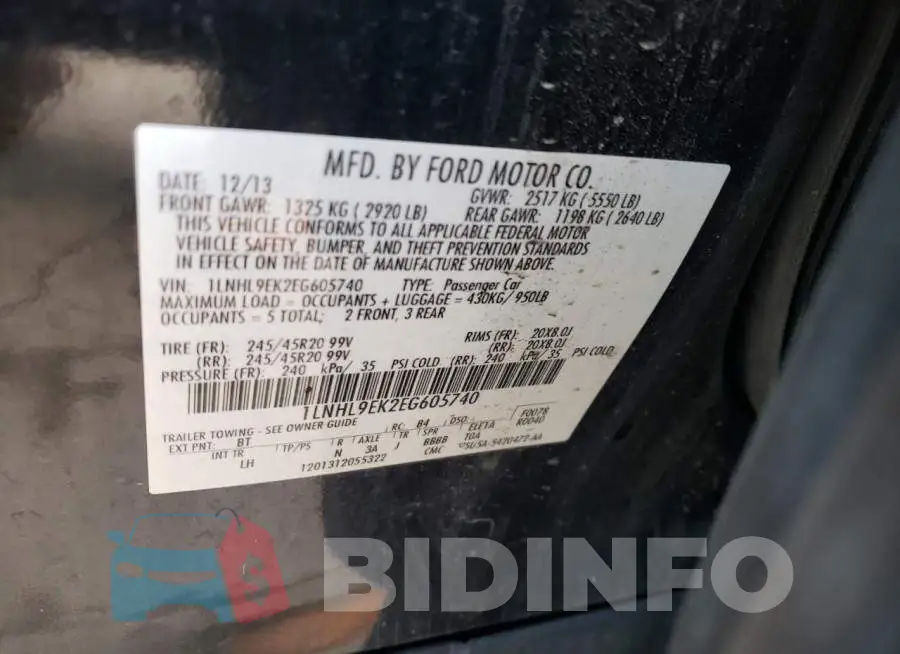1LNHL9EK2EG605740 Photo# 12