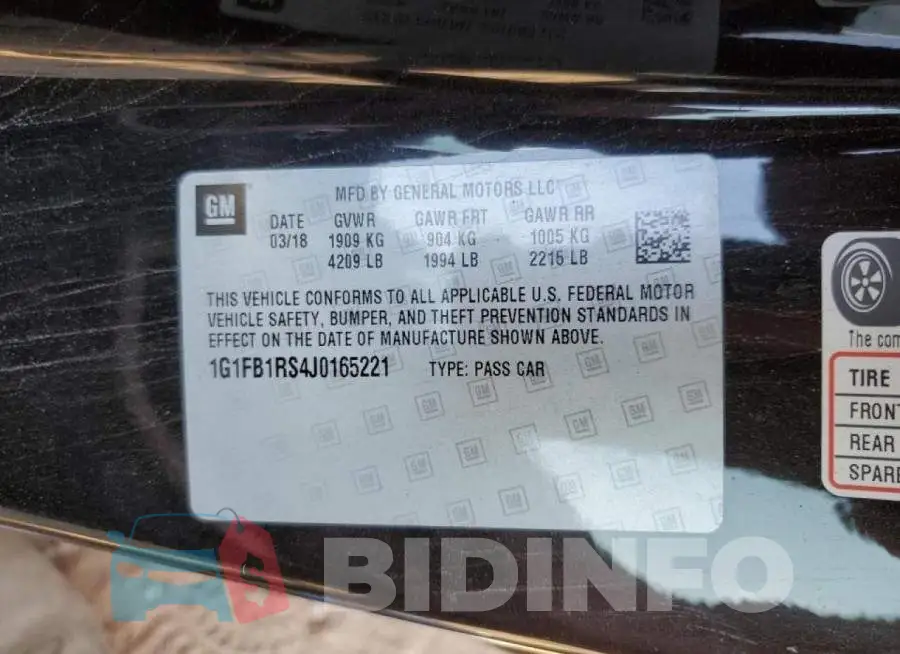 1G1FB1RS4J0165221 Photo# 10