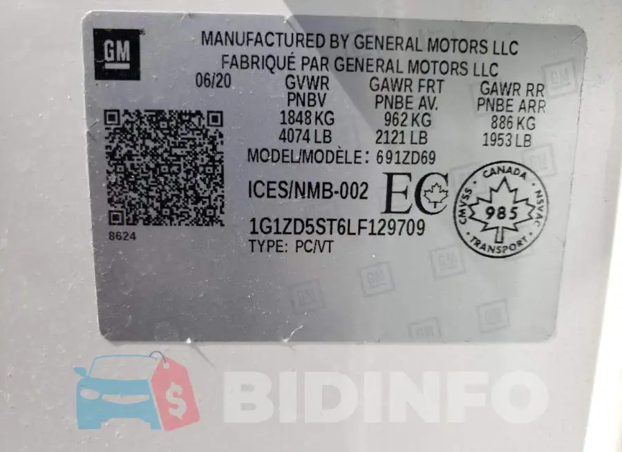 1G1ZD5ST6LF129709 Photo# 12