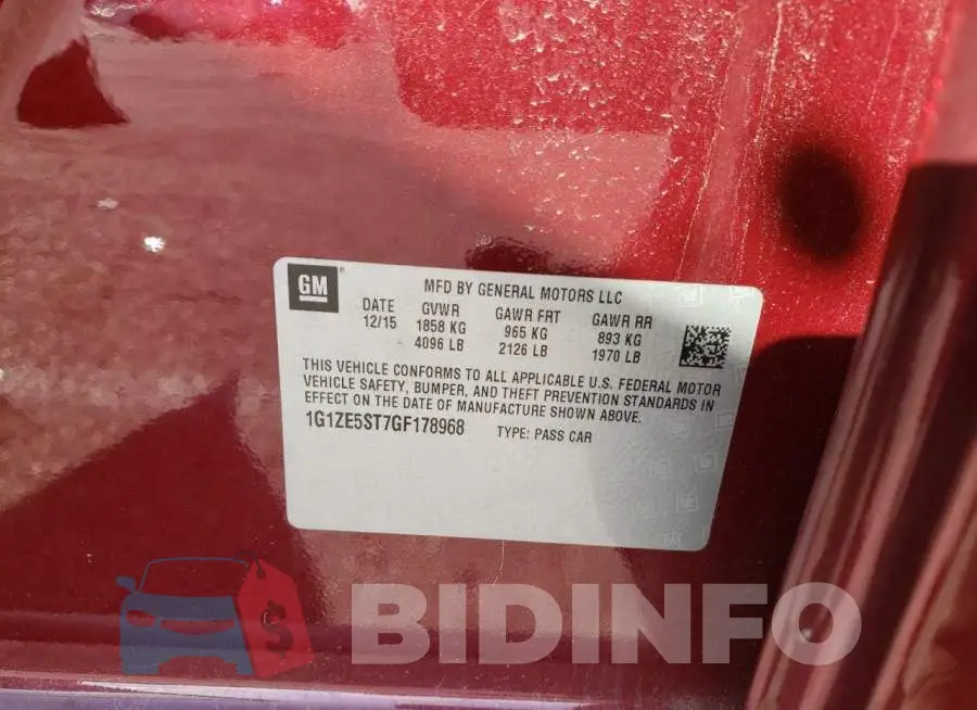 1G1ZE5ST7GF178968 Photo# 12